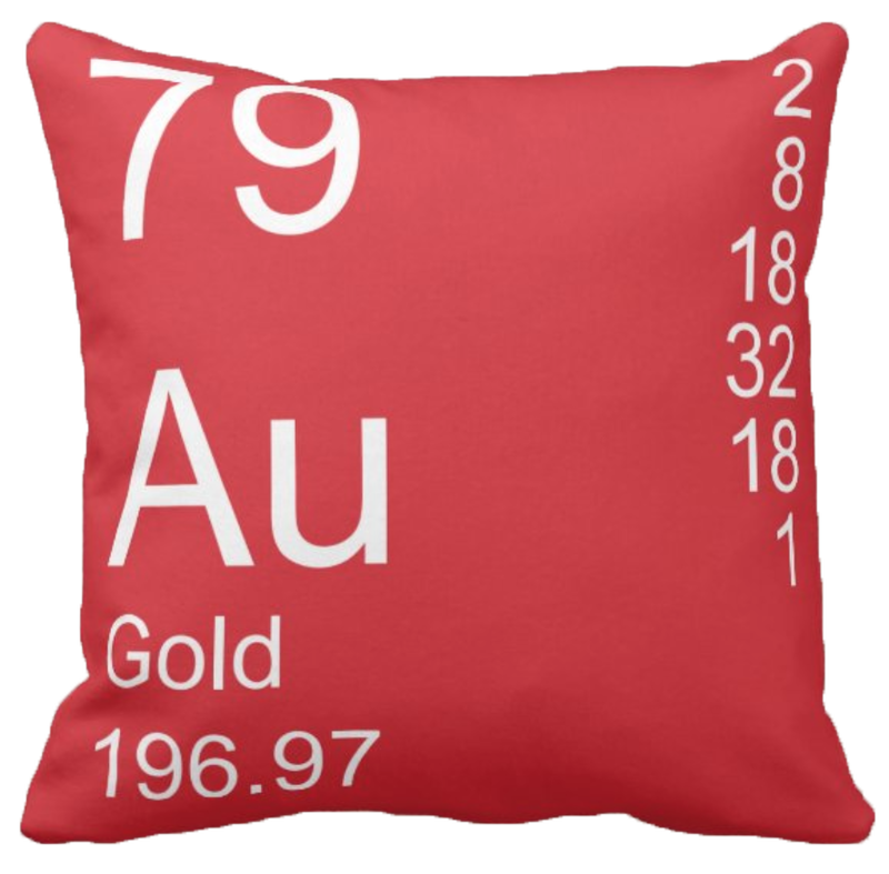Red Gold Element Pillow