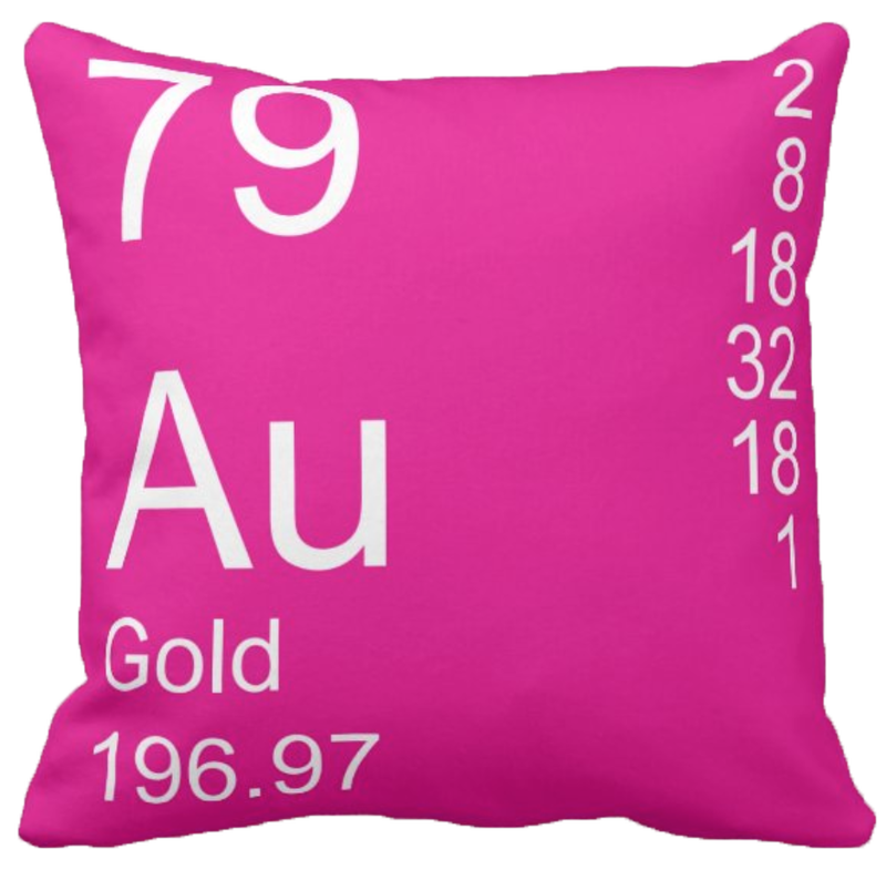 Pink Gold Element Pillow
