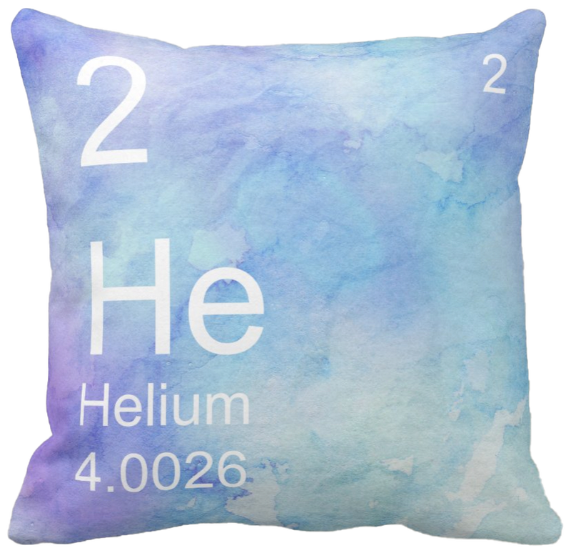 Helium Pillow Watercolor Blue