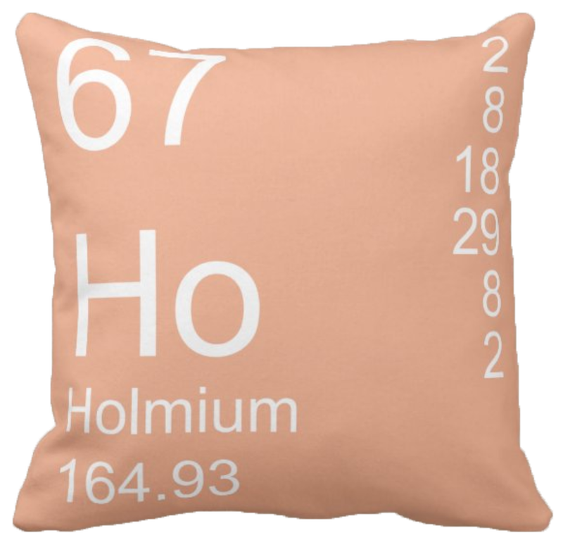 Peach Holmium Element Pillow