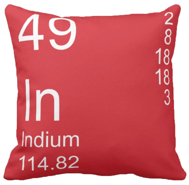 Red Indium Element Pillow