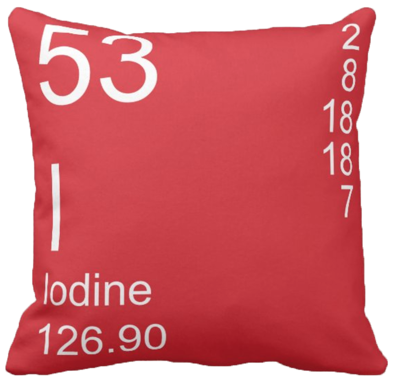 Red Iodine Element Pillow