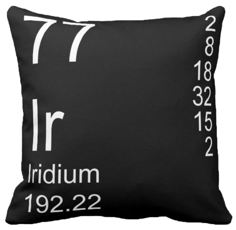 Black Iridium Element Pillow