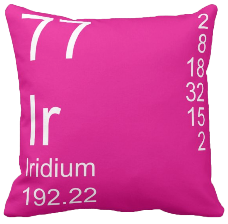 Pink Iridium Element Pillow