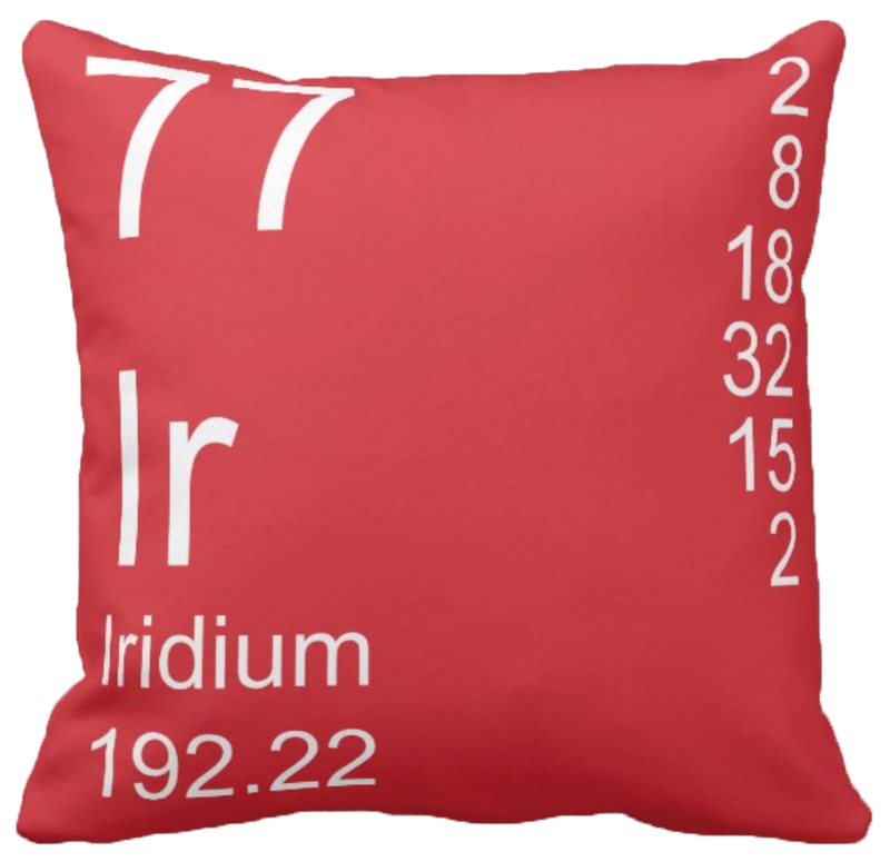 Red Iridium Element Pillow
