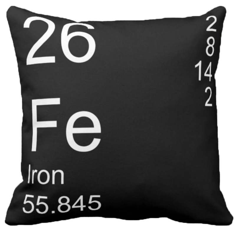 Black Iron Element Pillow