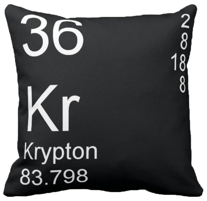 Black Krypton Element Pillow