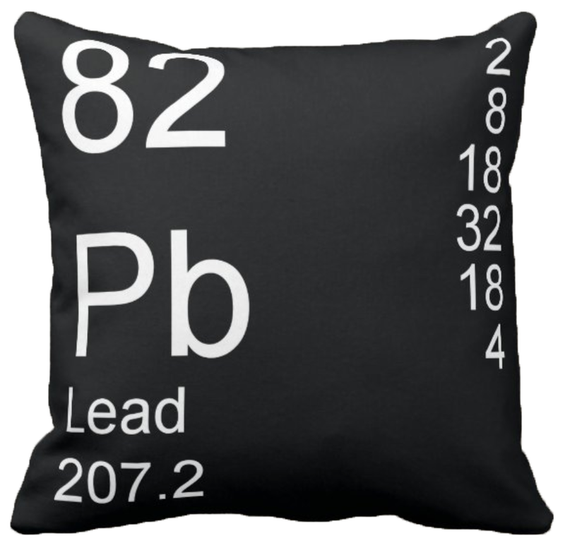 Black Lead Element Pillow