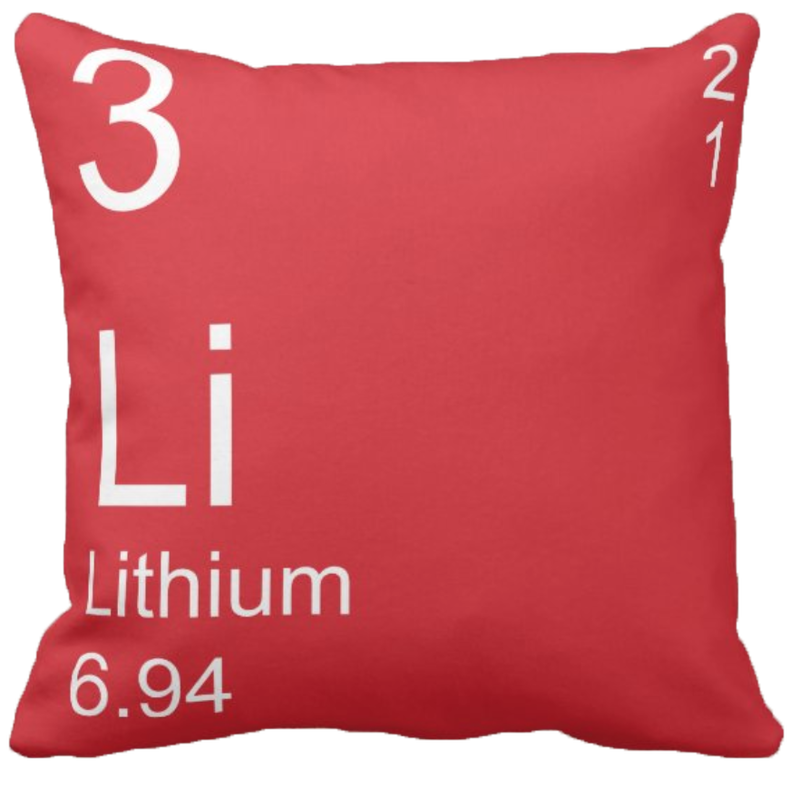 Red Lithium Element Pillow