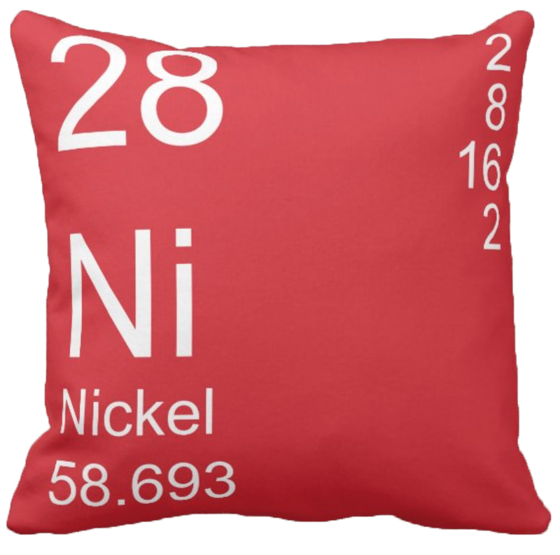 Red Nickel Element Pillow