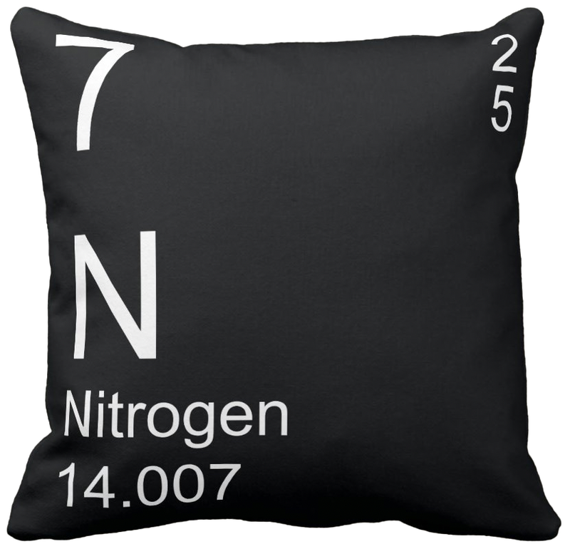 Black Nitrogen Element Pillow