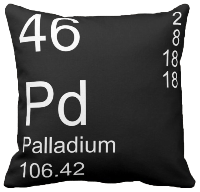 Black Palladium Element Pillow