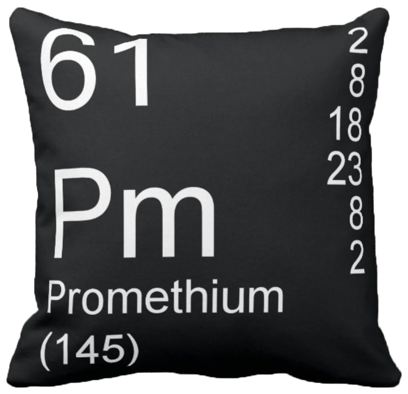 Black Promethium Element Pillow