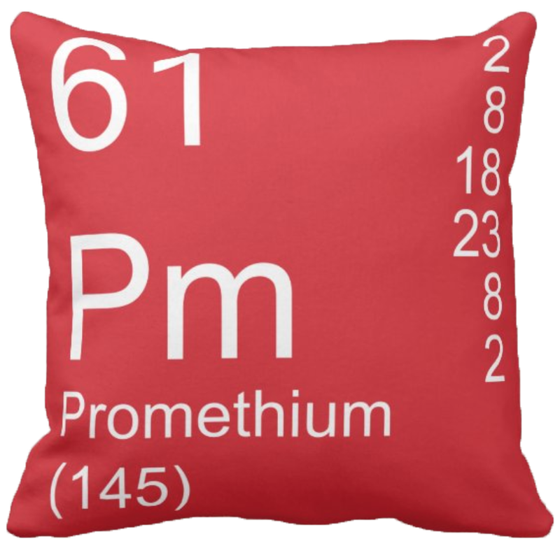 Red Promethium Element Pillow