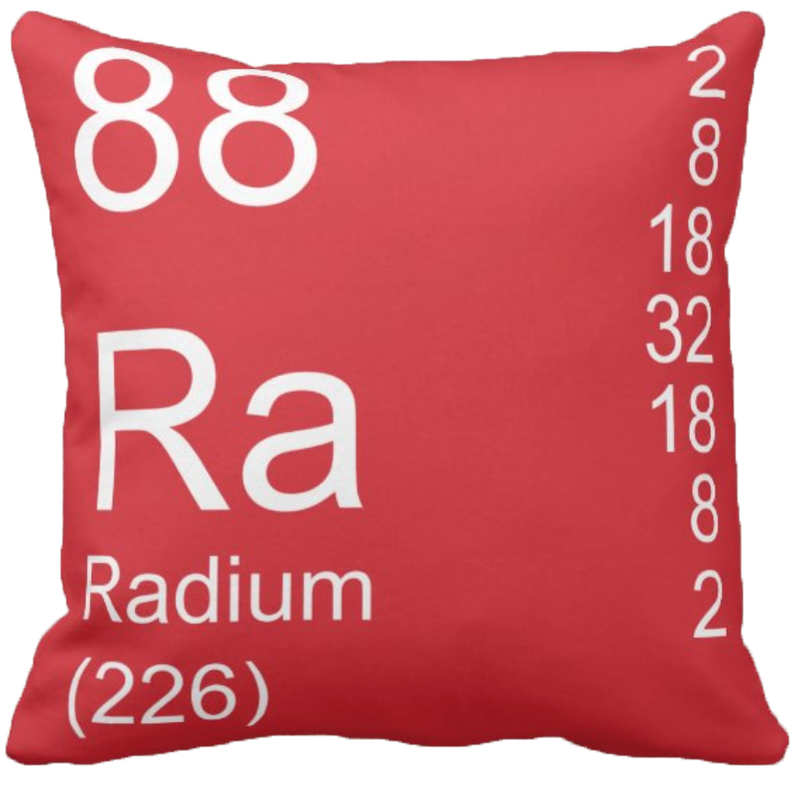Red Radium Element Pillow