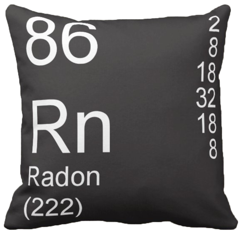 Black Radon Element Pillow