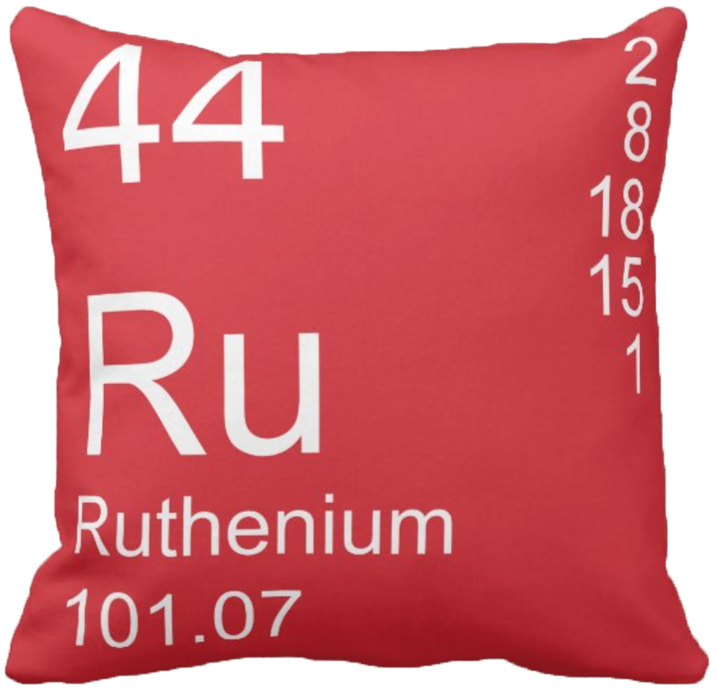 Red Ruthenium Element Pillow