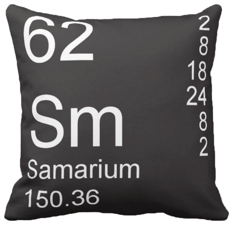 Black Samarium Element Pillow