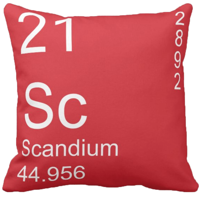 Red Scandium Element Pillow