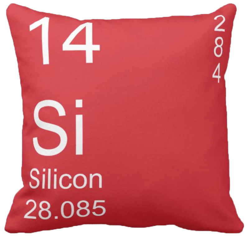 Red Silicon Element Pillow