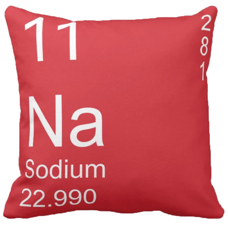 Red Sodium Element Pillow