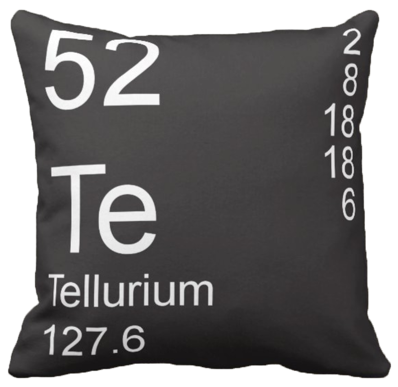 Black Tellurium Element Pillow
