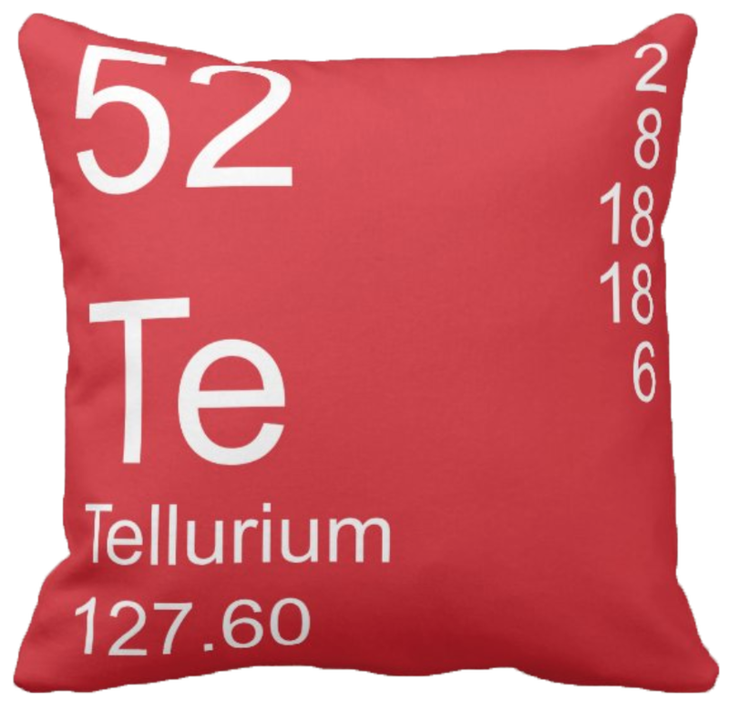 Red Tellurium Element Pillow