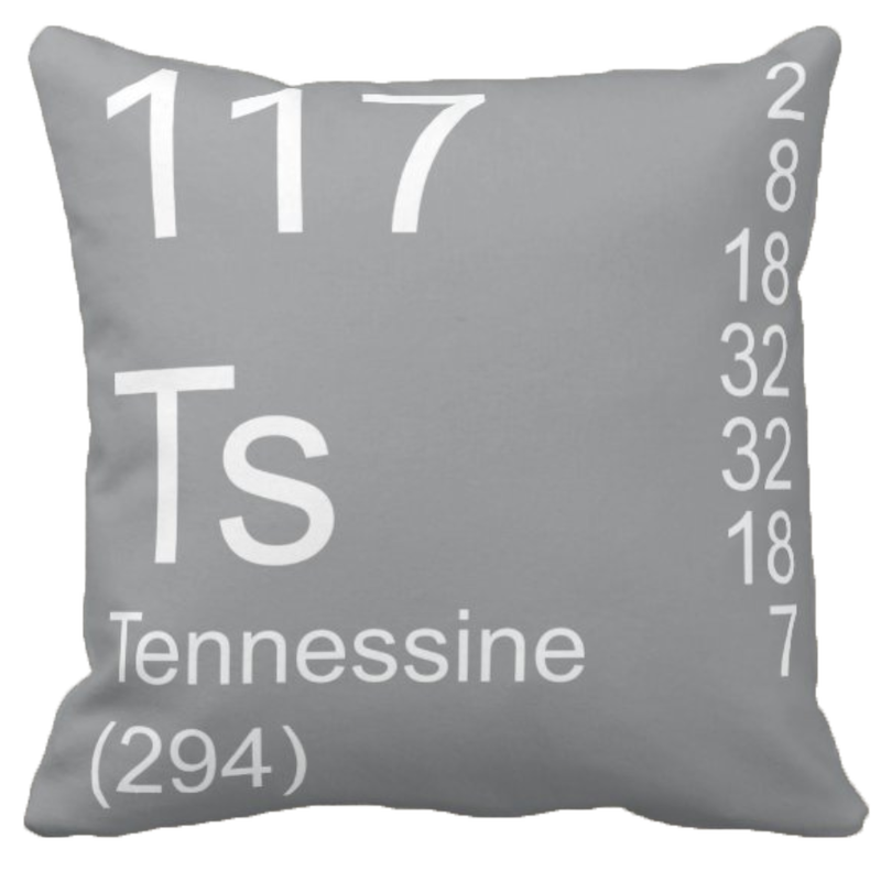 Gray Tennessine Element Pillow