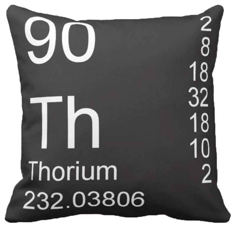 Black Thorium Element Pillow
