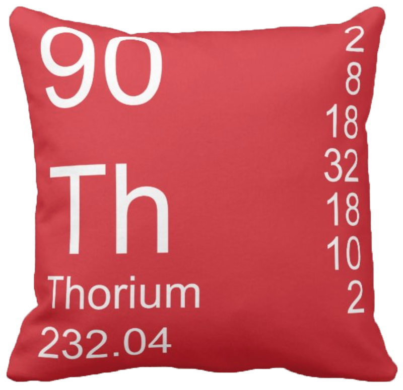 Red Thorium Element Pillow