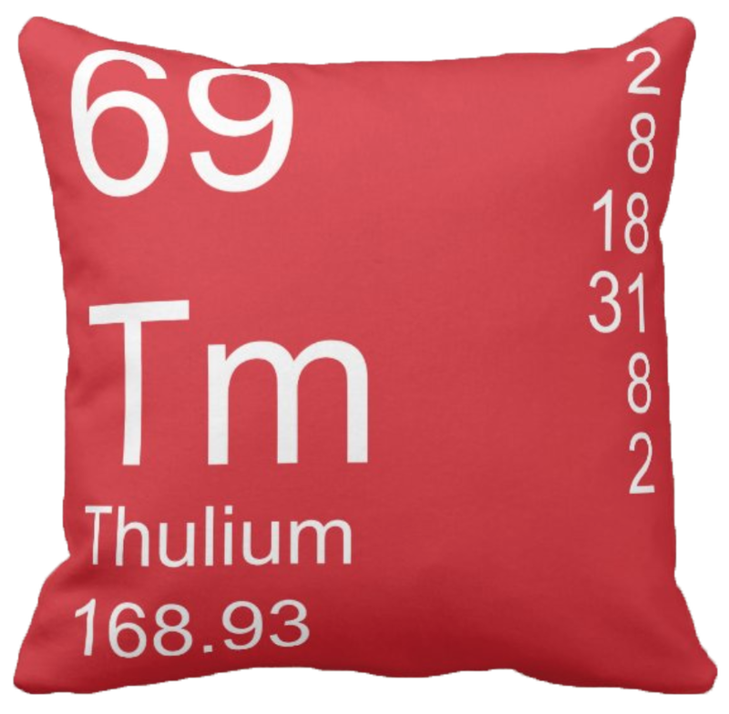 Red Thulium Element Pillow