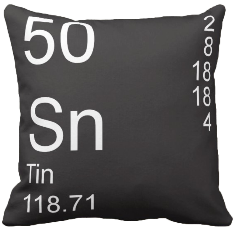 Black Tin Element Pillow