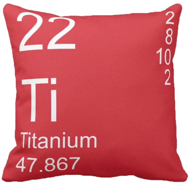Red Titanium Element Pillow