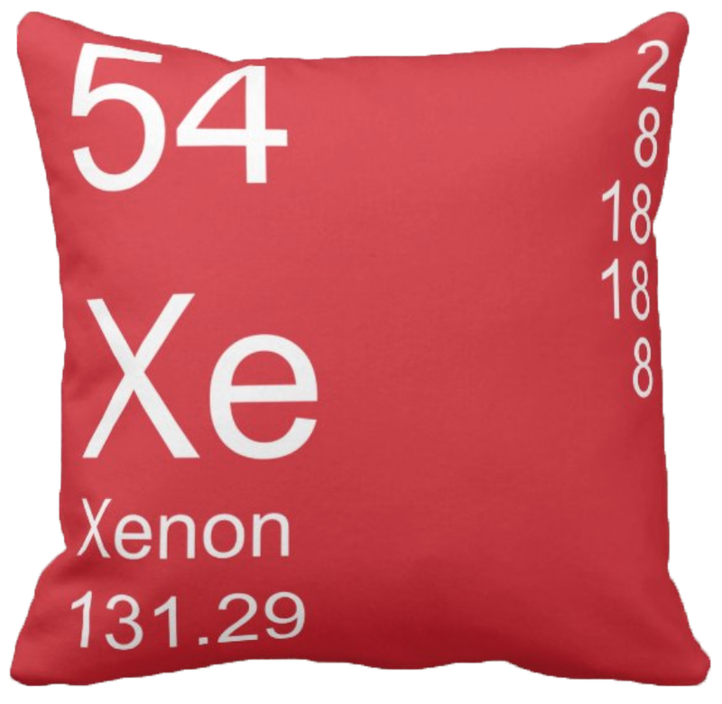 Red Xenon Element Pillow